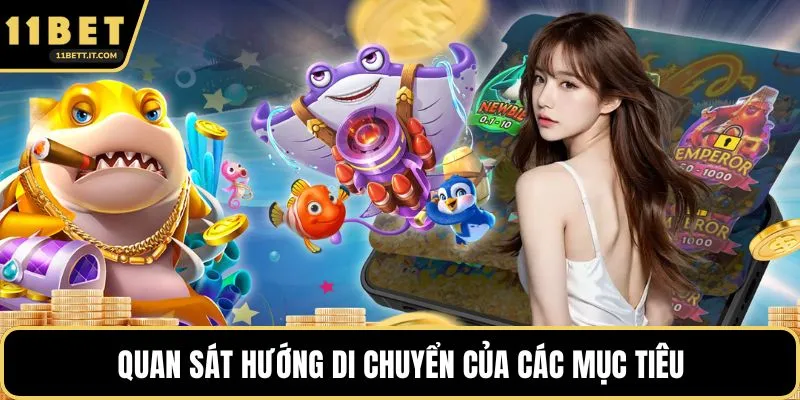 Quan sát hướng di chuyển của các mục tiêu